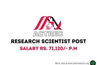 Vacancy for Research Scientist at ACTREC