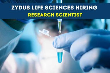 Vacancy for Research Scientist at Zydus Lifesciences