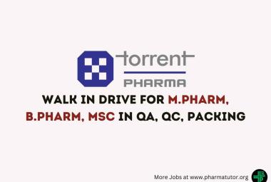Torrent Pharma Walk in Drive