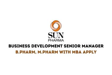 Work as Business Development Senior Manager at Sun Pharma