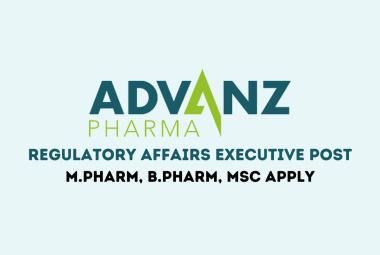 ADVANZ PHARMA looking for Regulatory Affairs Executive