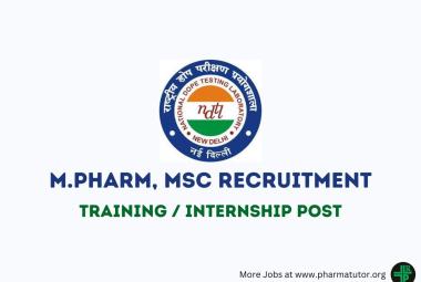 Advertisement For Training / Internship at NDTL