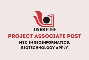 Apply Online for post of Project Associate at IISER Pune