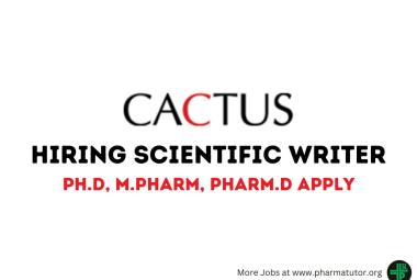 Cactus Communications Hiring Scientific Writer