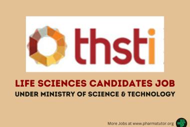 Career for Life sciences candidates under Ministry of Science & Technology, BRIC-THSTI