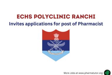 ECHS invites applications for post of Pharmacist