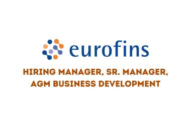 Eurofins Scientific Hiring Manager, Sr. Manager, AGM Business Development