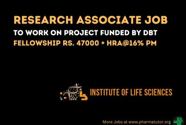Institute of Life Sciences looking for Research Associate