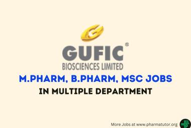 Interview for M.Pharm, B.Pharm, MSc at Gufic Group
