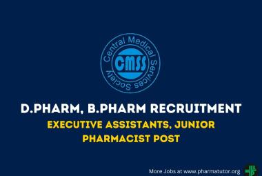 Job for D.Pharm, B.Pharm at CMSS through BECIL