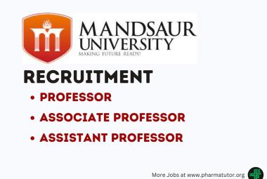 Vacancy for Professor, Associate Professor and Assistant Professor at Mandsaur University
