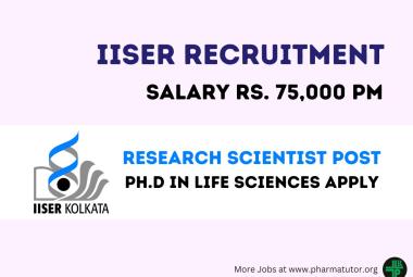 Vacancy for Research Scientist at IISER