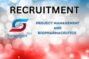 Job as Sr. Manager Project Management and Biopharmaceutics at Synergen Bio