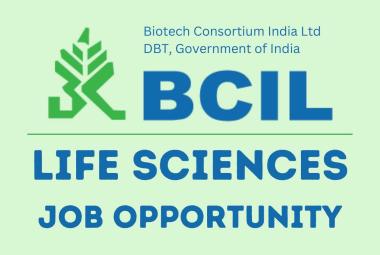 Life sciences job opportunity at Biotech Consortium India