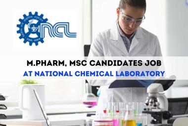 National Chemical Laboratory looking for Project Associate