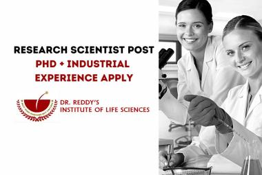 Opportunity for Research Scientist to Join Dr. Reddy’s Institute of Life Sciences 