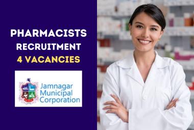 Recruitment for Pharmacists in Jamnagar Muncipal Corporation