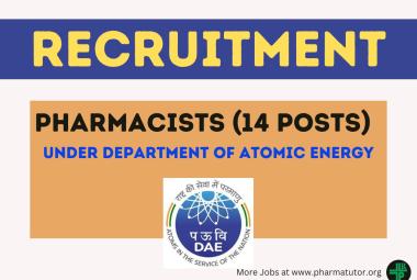 Recruitment for Pharmacists under Department of Atomic Energy
