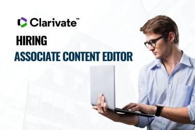 Require Associate Content Editor at Clarivate