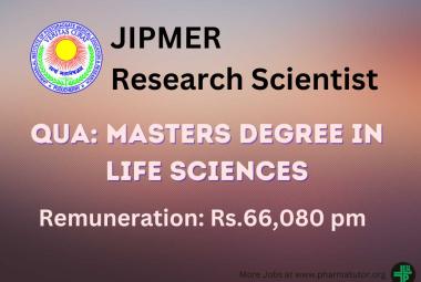 Research Scientist job at JIPMER