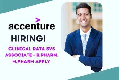 Work as Clinical Data Svs Associate at Accenture