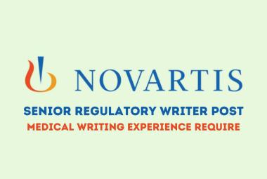 Work as Senior Regulatory Writer at Novartis