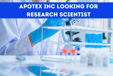 Apotex Inc looking for Research Scientist