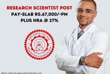 Application for post of Research Scientist at IIT Delhi