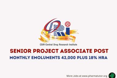 Application for post of Senior Project Associate at CDRI