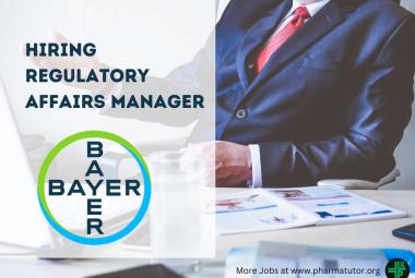 Bayer Hiring Regulatory Affairs Manager