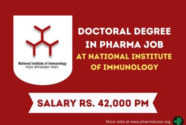 Doctoral Degree in Pharma at National Institute of Immunology