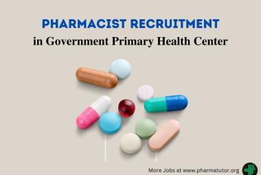 Job for Pharmacist in Government Primary Health Center