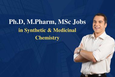 Job for Ph.D, M.Pharm, MSc in Synthetic & Medicinal Chemistry at Syngene