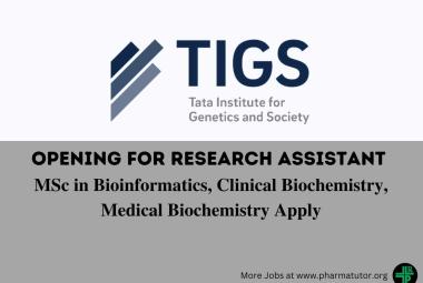 Job Opening for Research Assistant at Tata Institute for Genetics and Society
