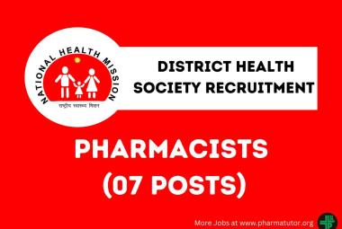 Job Openings for Pharmacists at District Health Society