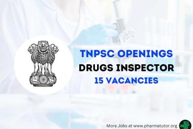 Openings for Drugs Inspector under Public Service Commission