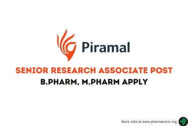 Piramal Group Require Senior Research Associate