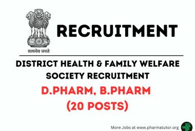 Recruitment for D.Pharm, B.Pharm as EMT under District Health & Family Welfare Society