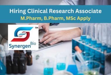 Synergen Bio Hiring Clinical Research Associate