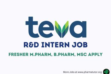 Teva looking for R&D Intern