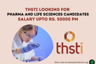 THSTI looking for Pharma and Life Sciences candidates