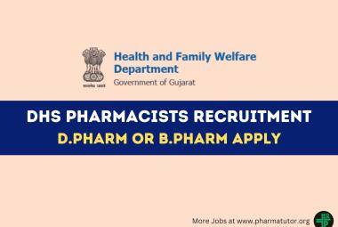 Vacancy for Pharmacist at District Health Society Botad