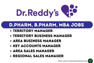 Walk In Drive at Chennai for D.Pharm, B.Pharm, MBA in Sales Department at Dr. Reddy's Laboratories