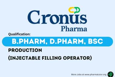 Walk in Drive for B.Pharm, D.Pharm, BSc in Production at Cronus Pharma
