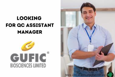 Gufic Biosciences looking for QC Assistant Manager