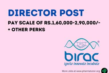 Applications are invited for post of Director at BIRAC