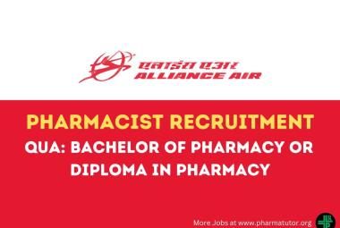 Applications are invited for post of Pharmacist at Alliance Air