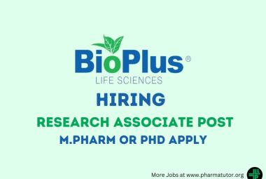 Bioplus Life Sciences Hiring Research Associate, Sr. Research Associate