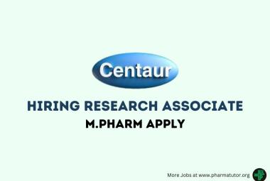 Centaur Pharmaceutical Hiring Research Associate