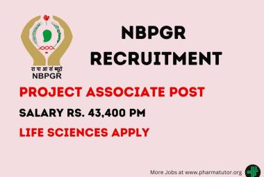 Interview for the post of Project Associate at NBPGR